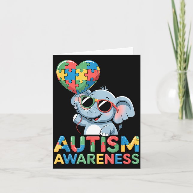 Medvetenhet om autism kort (Framsida)