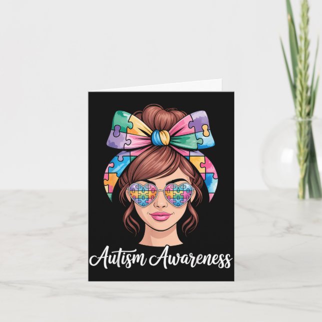 Medvetenhet om autism  kort (Framsida)