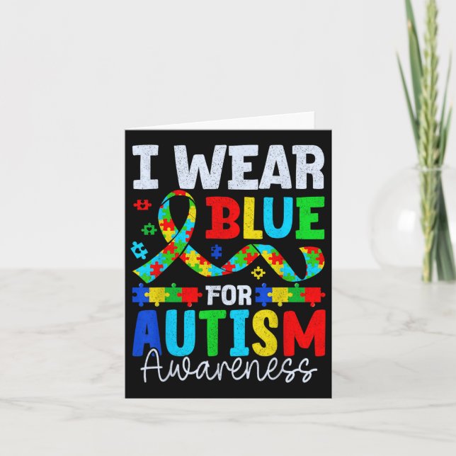 Medvetenhet om autism kort (Framsida)