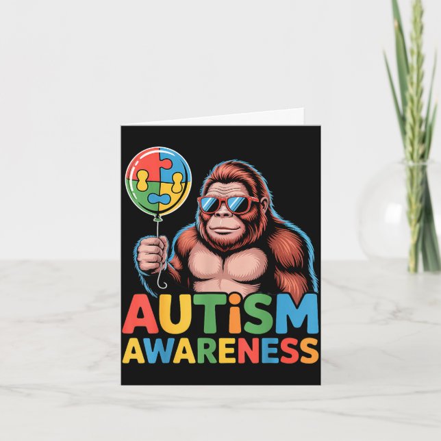 Medvetenhet om autism  kort (Framsida)