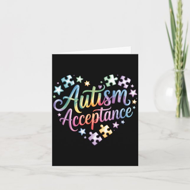 Medvetenhet om autism  kort (Framsida)