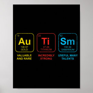 Medvetenhet om autism Kvinnor Mamma Kids Acceptans Poster