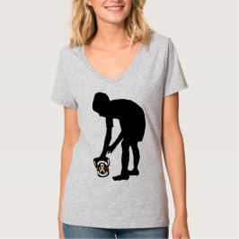 Medvetenhet om autism - Kvinnors grundläggande V-N T Shirt