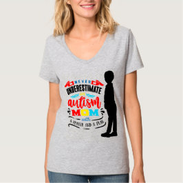 Medvetenhet om autism - Kvinnors grundläggande V-N T Shirt