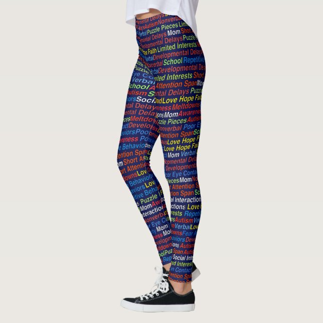 Medvetenhet om autism - Leggings (Vänster)