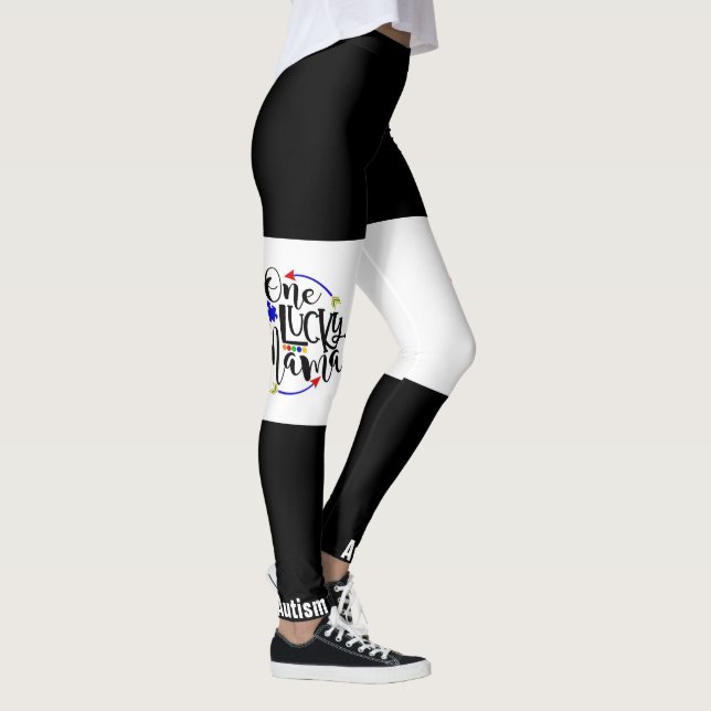 Medvetenhet om autism - leggings (Höger)