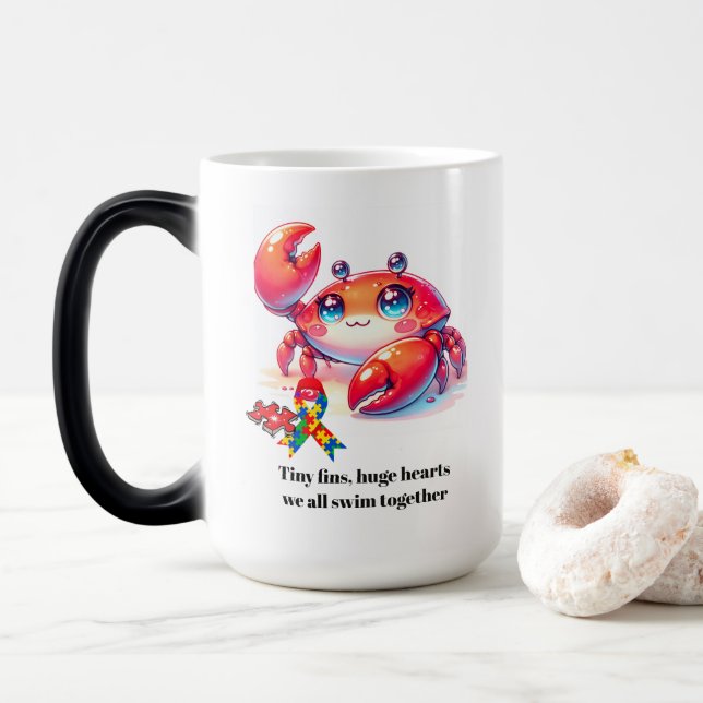 Medvetenhet om autism magisk mugg (Med munk)