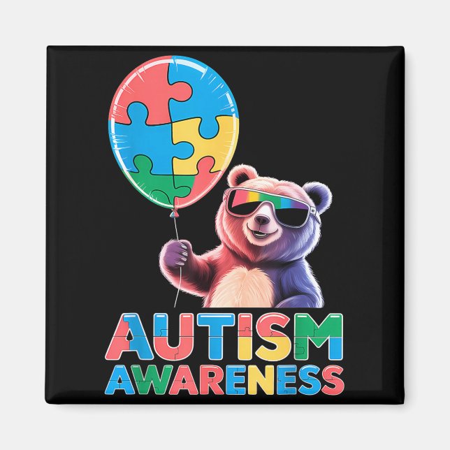 Medvetenhet om autism  magnet (Framsidan)