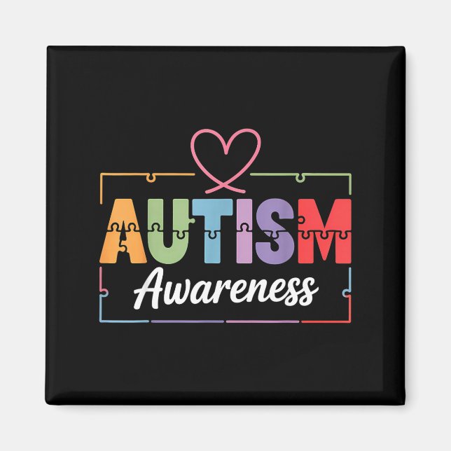 Medvetenhet om autism  magnet (Framsidan)