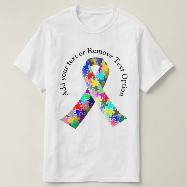 Medvetenhet om autism månad t shirt (Design framsida)