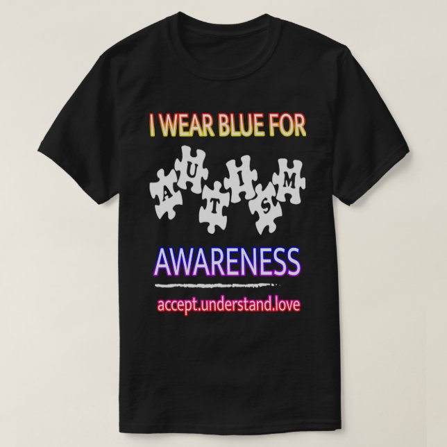 Medvetenhet om autism Medvetenhet om autism T Shirt (Design framsida)