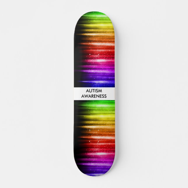 Medvetenhet om autism mini skateboard bräda 18,5 cm (Framsida)