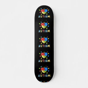 Medvetenhet om autism mini skateboard bräda 18,5 cm