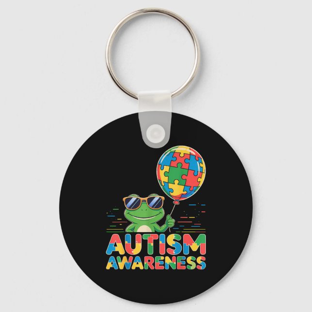 Medvetenhet om autism  nyckelring (Framsida)