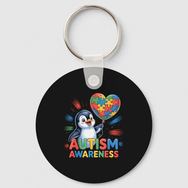 Medvetenhet om autism nyckelring (Framsida)