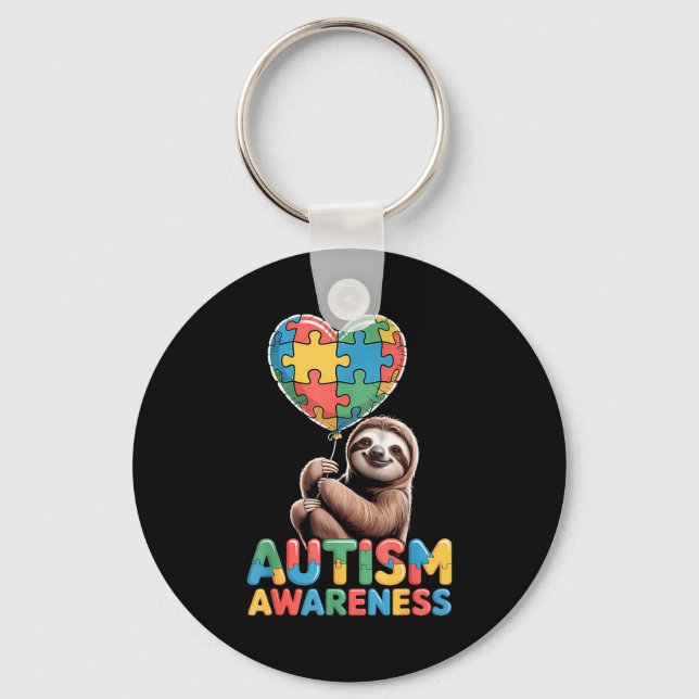 Medvetenhet om autism  nyckelring (Framsida)