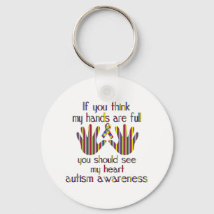 Medvetenhet om autism nyckelring