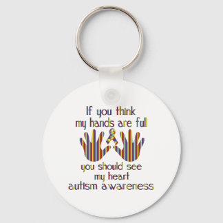 Medvetenhet om autism nyckelring