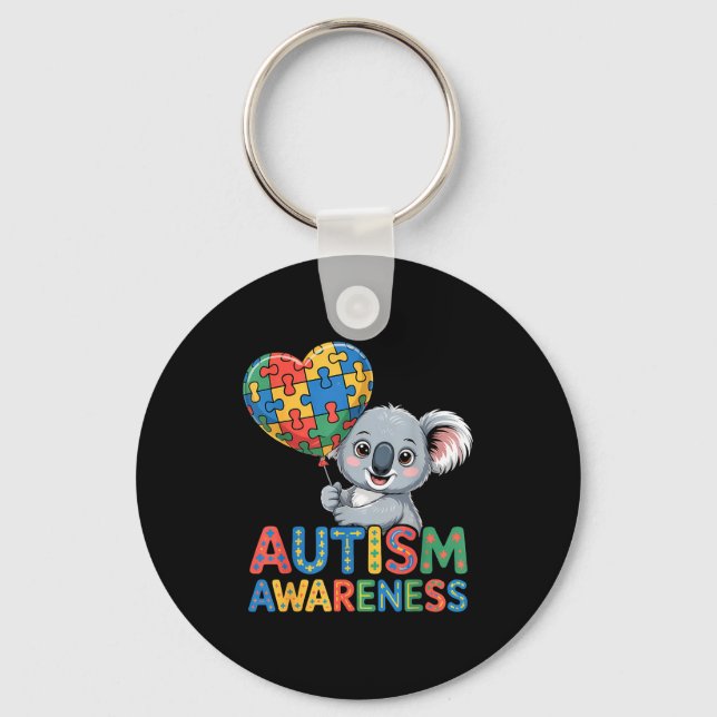 Medvetenhet om autism  nyckelring (Framsida)