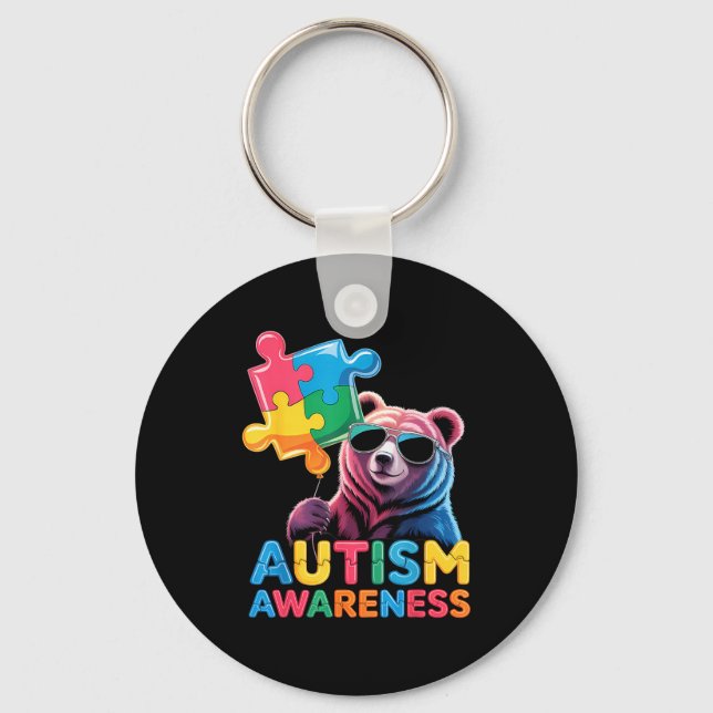 medvetenhet om autism nyckelring (Framsida)