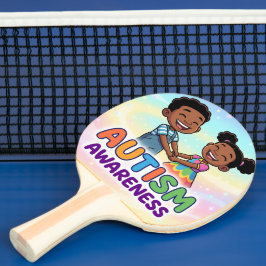 Medvetenhet om autism pingisracket