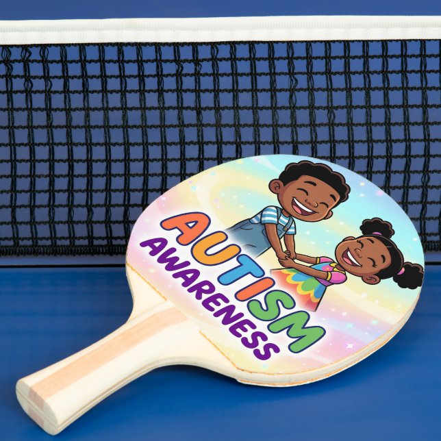 Medvetenhet om autism pingisracket (Insitu)