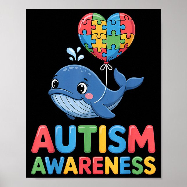 Medvetenhet om autism  poster (Framsidan)