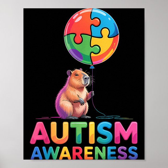Medvetenhet om autism  poster (Framsidan)