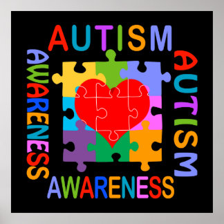 Medvetenhet om autism poster