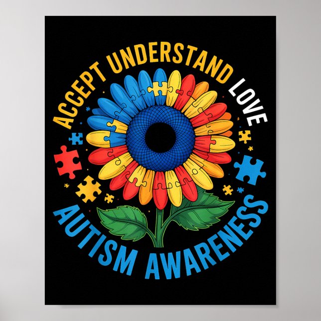 Medvetenhet om autism poster (Framsidan)