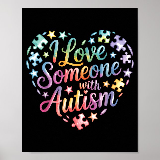 Medvetenhet om autism  poster (Framsidan)