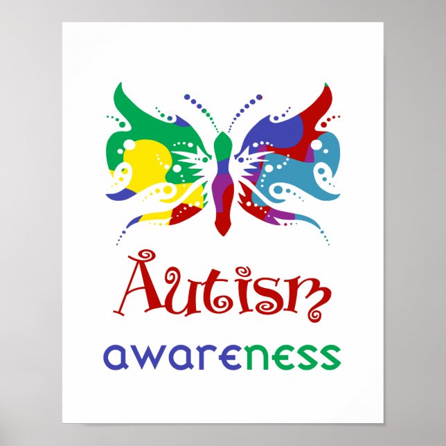 Medvetenhet om autism poster (Framsidan)