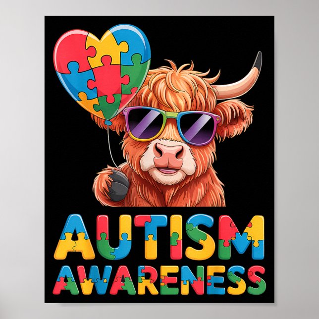 Medvetenhet om autism  poster (Framsidan)