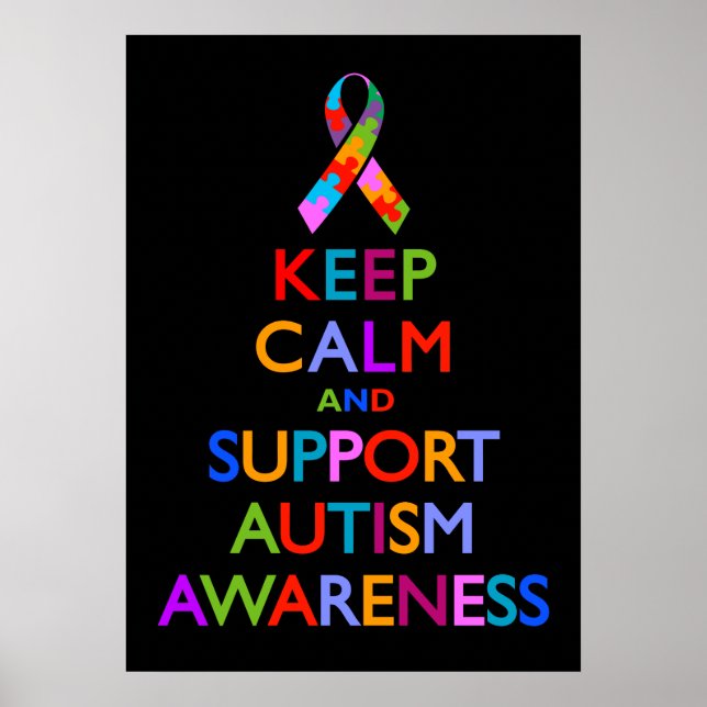 Medvetenhet om autism poster (Framsidan)