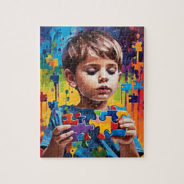 Medvetenhet om autism pussel (Vertikal)
