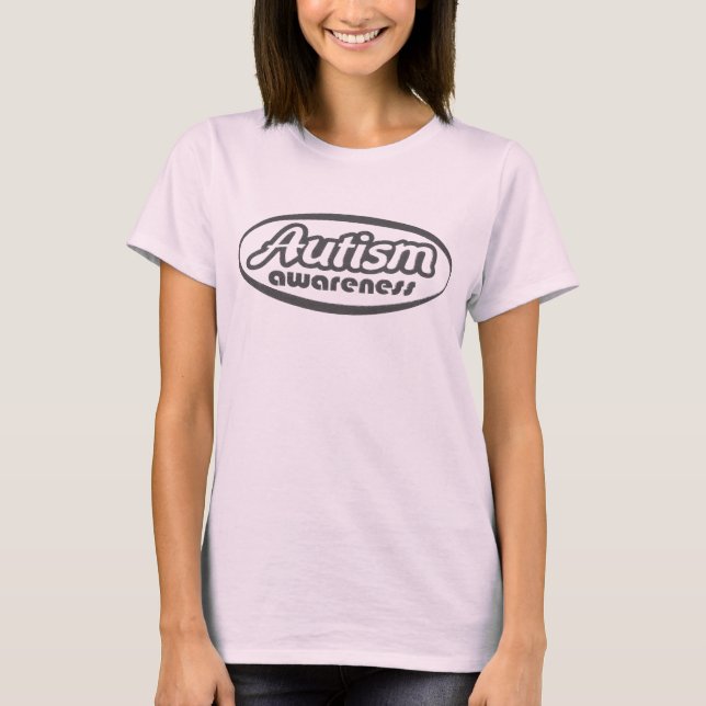 Medvetenhet om autism - Pussel på baksidan T-shirt (Framsida)