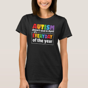 Medvetenhet om autism Stöd Autism Barn För Mamma P T Shirt