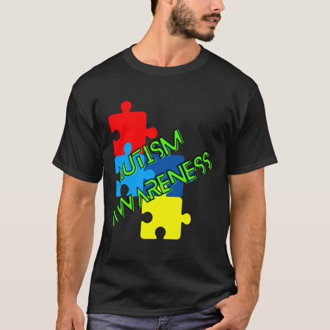 Medvetenhet om autism t shirt (Framsida)
