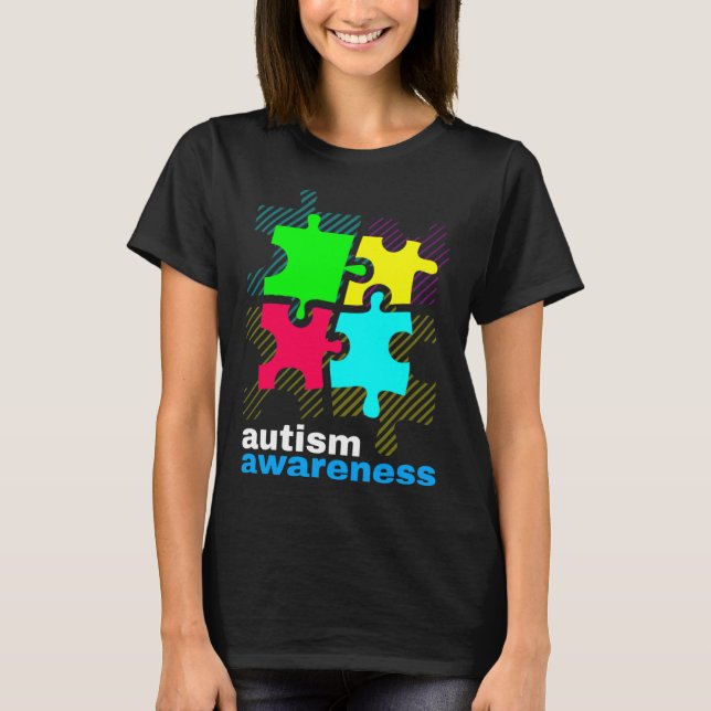 Medvetenhet om autism t shirt (Framsida)