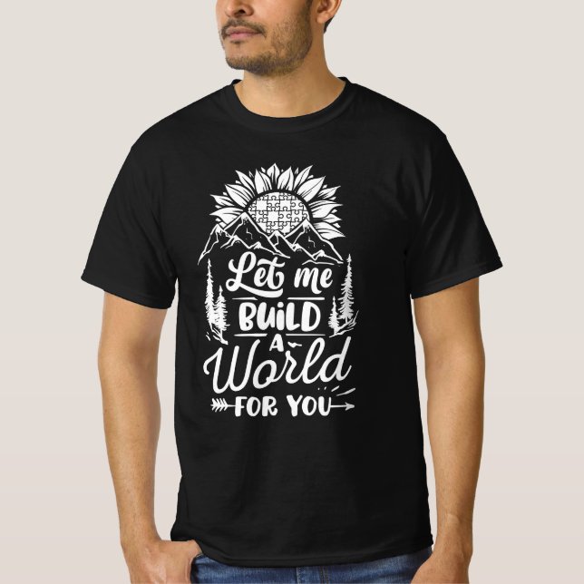 Medvetenhet om autism - t shirt (Framsida)
