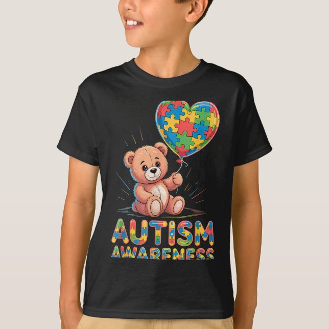 Medvetenhet om autism  t shirt (Framsida)