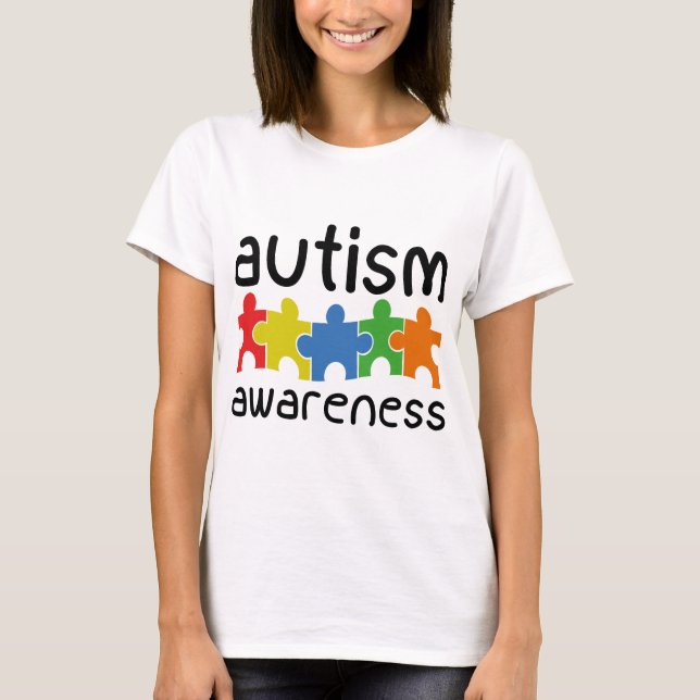 Medvetenhet om autism t shirt (Framsida)