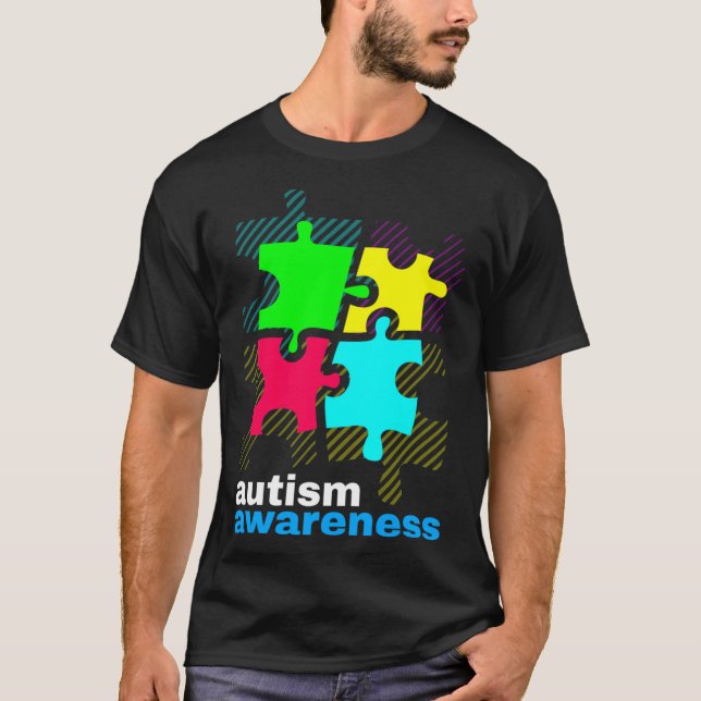 Medvetenhet om autism t shirt (Framsida)