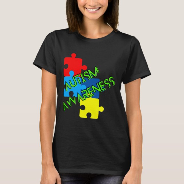 Medvetenhet om autism t shirt (Framsida)