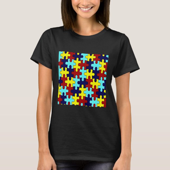 Medvetenhet om autism t shirt (Framsida)