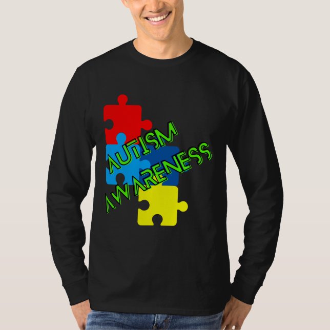 Medvetenhet om autism t shirt (Framsida)