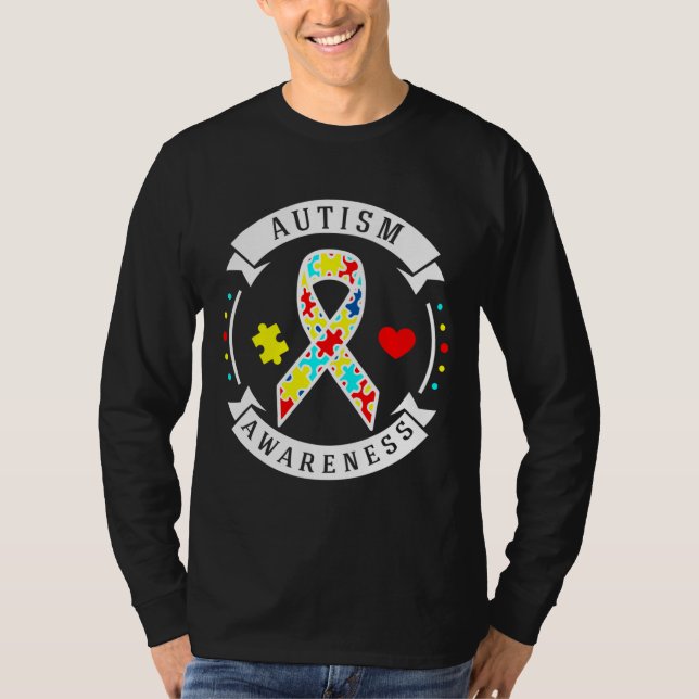 Medvetenhet om autism t shirt (Framsida)