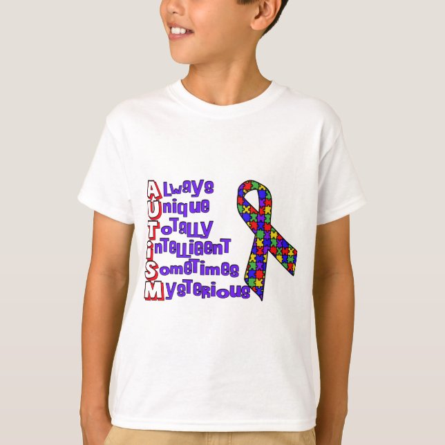 Medvetenhet om autism t-shirt (Framsida)