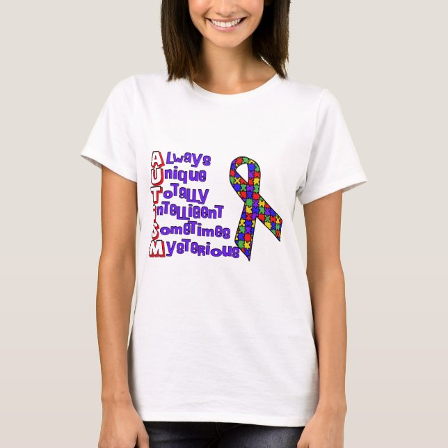Medvetenhet om autism tee shirt (Framsida)
