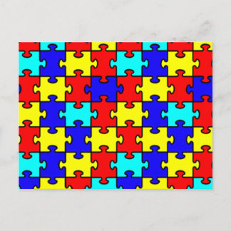 Medvetenhet om autism vykort